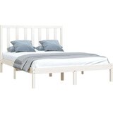  Posteljni okvir bel iz trdne borovine 140x200 cm, (20708173) | Shoptok.si