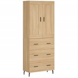  Visoka komoda hrasta sonome 69,5x34x180cm od konstruiranog drva | shoptok.hr