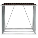  Vrtna ostava za drva od pocinčanog čelika 163x83x154 cm smeđa | shoptok.hr