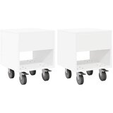 vidaXL Nočna omarica 2 pcs Bela 40,5 x 40 x 48 cm Konstruiran les, (5000160447) | Shoptok.si