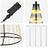  LED božićno drvce 285 cm 744 LED lampica Topla bijela Željezo | shoptok.hr