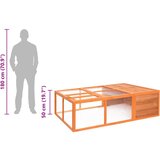  Vrtni kavez za životinje 150 x 100 x 50 cm od masivne jelovine | Eponuda.com