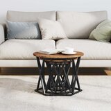  Ugolni bočni stol 3 pcs Staro drvo Inženjerska drva i čelik | shoptok.hr