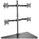 Lindy 4-struki stolni nosač za monitor 43,2 cm (17'') - 71,1 cm (28'') nagibni i okretni | Eponuda.ba