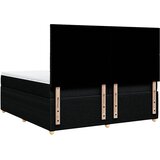  Krevet s oprugama i madracem crni 200x200 cm od tkanine | shoptok.hr