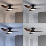 Brilagi LED prigušiva plafonski ventilator LED/38W/230V 100 cm crna/smeđa + daljinski upravljač | Eponuda.com