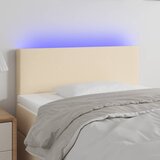 vidaXL LED uzglavlje krem 100x5x78/88 cm od tkanine Cijene