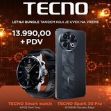 Tecno spark 30 pro 8/128gb obsiden edge + smart watch | ePonuda.com