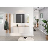 Germania Kremno bela stenska omarica v hrastovem dekorju 138x52x25 cm Libbiano – | Shoptok.si