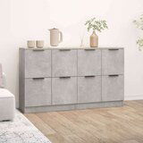  Komoda 2 kom siva boja betona 60x30x70 cm od konstruiranog drva | shoptok.hr