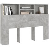  Uzglavlje s ormarićem siva boja betona 140 x 19 x 103,5 cm | shoptok.hr