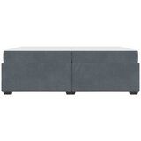 Krevetna konstrukcija Tamno siva 200 x 200 cm tkanina | shoptok.hr