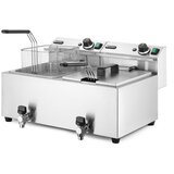 Hendi friteza profi line sa ispusnim ventilom - 2 x 8 l, profi line, 16L, 230V/7000W, 610x515x(H)369mm | Eponuda.com