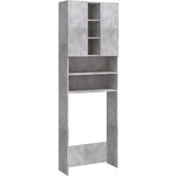 Ormarić za perilicu rublja siva boja betona 64 x 25 5 x 190 cm | shoptok.hr