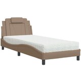  Krevet s madrac cappuccino 90x190 cm od umjetne kože | shoptok.hr
