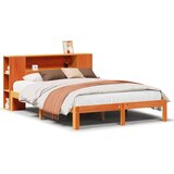 vidaXL Krevet s regalom za knjige bez madraca 140x200 cm od borovine | shoptok.hr