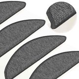  Prostirke za stepenice 15 kom 56x17x3 cm bež i sive poluokrugle | shoptok.hr