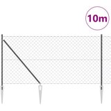  Zavareno žičano ograđivanje s bodljama 10 x 1 m Siva Mreža | Eponuda.com