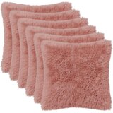  Presvlaka za jastuk 6 pcs HEERLEN Ružičasta 45 x 45 cm PV flis | shoptok.hr