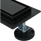  2 u 1 odvod za tuš Crna 50 cm Nehrđajući čelik 304 | shoptok.hr