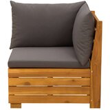  2 Komad Set lounge namještaja za vrt Čvrsto drvo akacije Smeđa | shoptok.hr