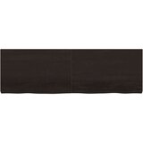  Polica tamnosmeđa 160x50x(2-6) cm od obrađene hrastovine | shoptok.hr