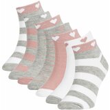 Defacto Girls' Cotton 7-Pack Short Socks Cene
