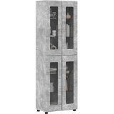  Highboard s policom FLORIN Betonski sivi 60 x 35 x 182 cm | shoptok.hr
