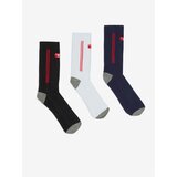 Diesel Set of three pairs of socks in blue, white and black - Men Cene