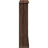 vidaXL Okvir za kamin rjavi hrast 75x20x87,5 cm inženirski les | Shoptok.si