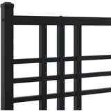 vidaXL Kovinski posteljni okvir z vzglavjem črn 90x200 cm | Shoptok.si