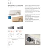  Redo 01-2985 - LED zidna spot svetiljka BROOK LED/8W/230V + LED/3W USB crna | Eponuda.com