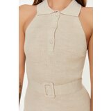 Trendyol Beige Belt Detailed Knitwear Dress | ePonuda.com
