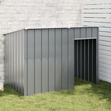  Kućica za pse s krovom antracit 153x91x110 cm pocinčani čelik | shoptok.hr