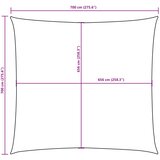  Jedro protiv sunca od tkanine četvrtasto 7 x 7 m boja cigle | shoptok.hr