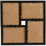  Za 4 fotografije (10 x 15 cm) crni MDF | shoptok.hr