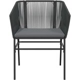 vidaXL 7-dijelni vrtni blagovaonski set s jastucima crno | shoptok.hr
