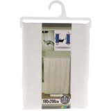 Tendance zavjesa za kadu + 12 pp kukica 180x200cm poliester, bijela | Eponuda.ba