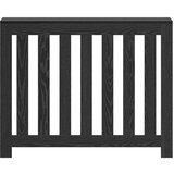 vidaXL Zaslon za radiator Črn hrast 104x20x82 cm Inženirski les | Shoptok.si