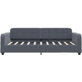  Dnevna postelja brez vzmetnice temno siva 90x190 cm žamet | Shoptok.si
