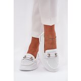 VINCEZA Perforated Ballet Flats Made Of Natural Leather | Shoptok.si