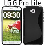  Gumijasti / gel etui S-Line za LG G Pro Lite - črni | Shoptok.si