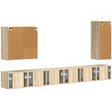  Set zidnog ormarića za TV Zidne 6 pcs Sonoma hrast | shoptok.hr