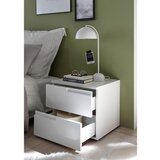 XXXL nočna omarica, bela, bela, visoki sijaj | Shoptok.si