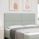 LED vzglavje z LED lučmi Diamantni Svetlo siva 90 cm Žamet, (5000043876) | Shoptok.si