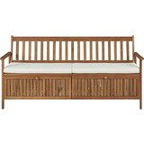  Klupa za pohranu s jastukom 170 cm od masivnog bagremovog drva | shoptok.hr