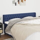 vidaXL Uzglavlje s ušima plavi 203x16x78/88 cm od tkanine | shoptok.hr