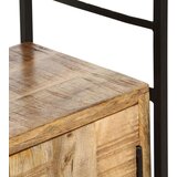 Police Knjižna omara 4-nadstropna 80x30x180 cm robusten mangov les | Shoptok.si