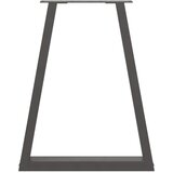  Noge za blagovaonski stol V-oblika 2 kom antracit 60 x (72-73,3) cm čelik | shoptok.hr