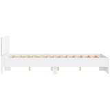  Okvir kreveta s uzglavljem i LED bijeli 120 x 200 cm | shoptok.hr